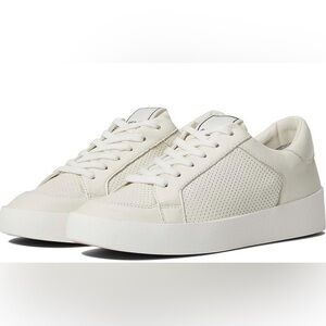NEW Dolce Vita LEDGER white perforated leather Sneakers size 7.5